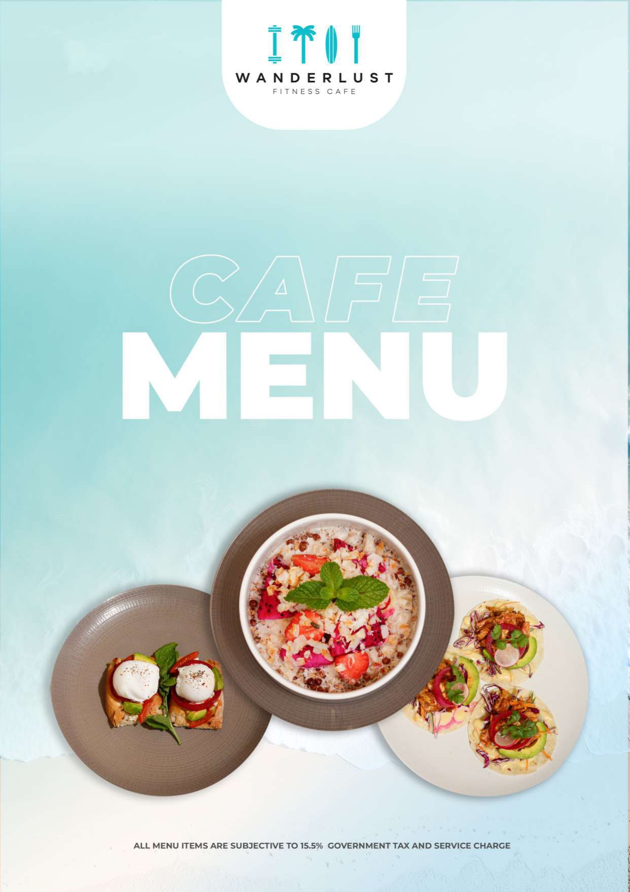 Wanderlust Cafe Menu Page 1