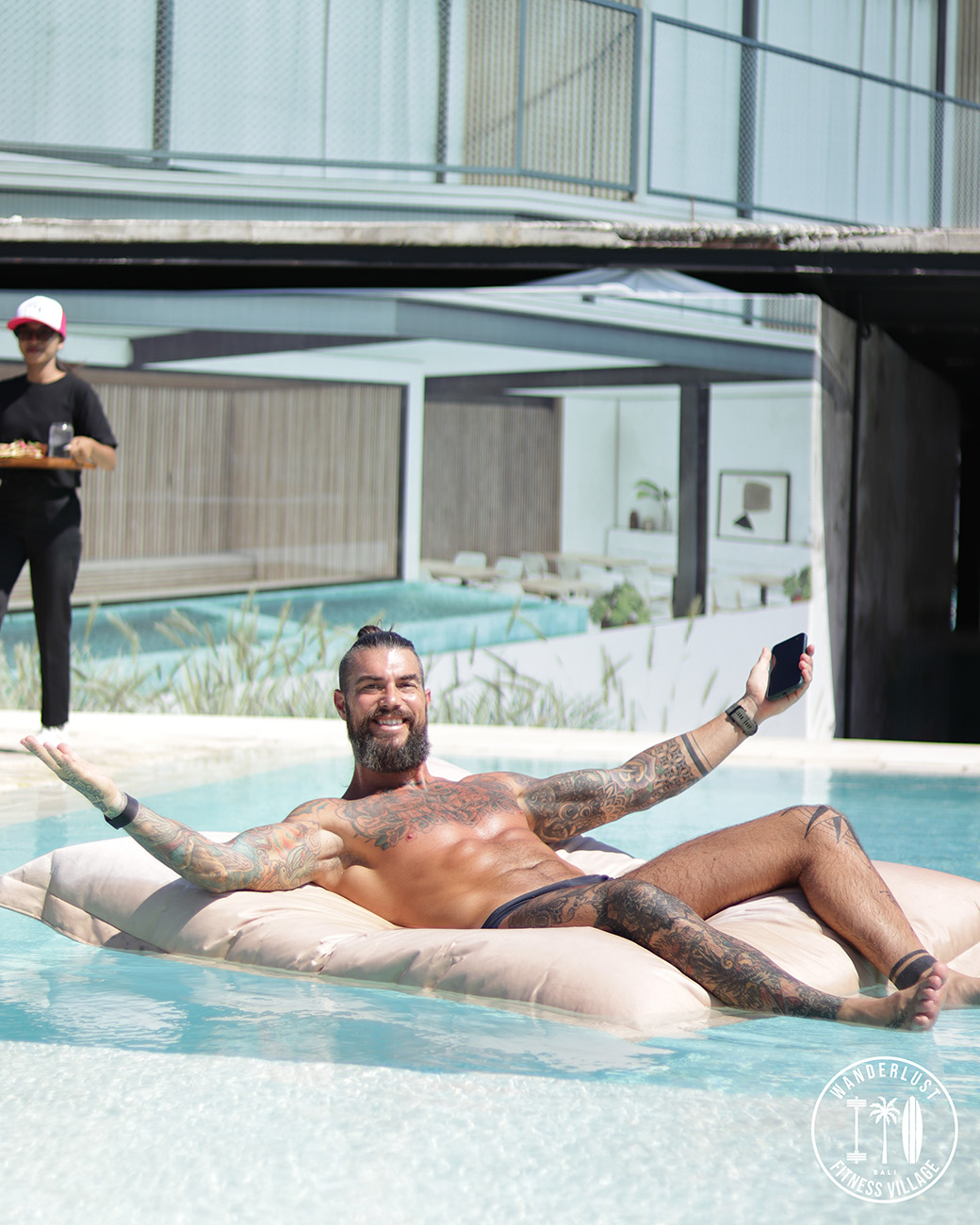 Eat Sleep Train Bali pool and recovery atmosphere